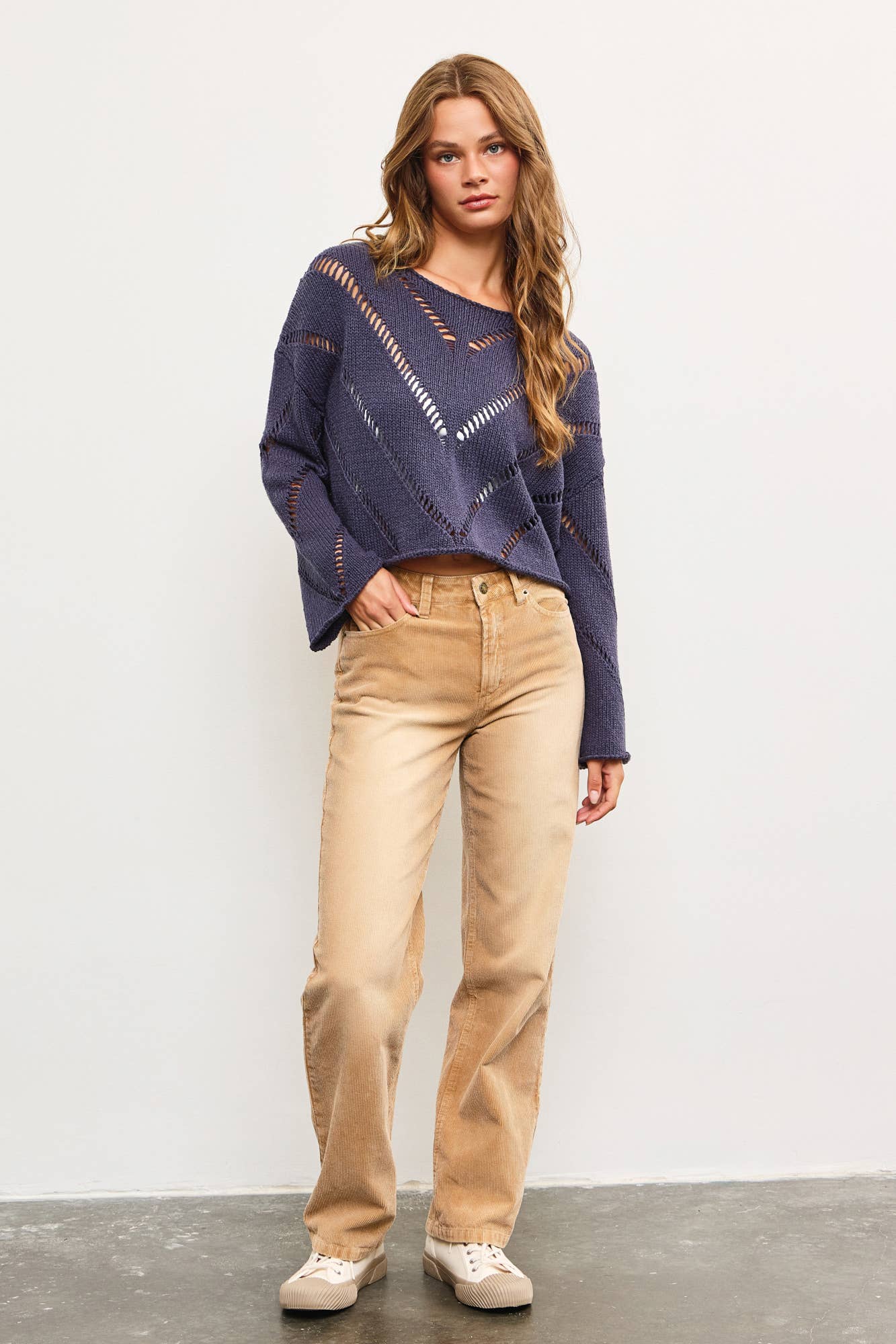 Ember Open Weave Knit Sweater