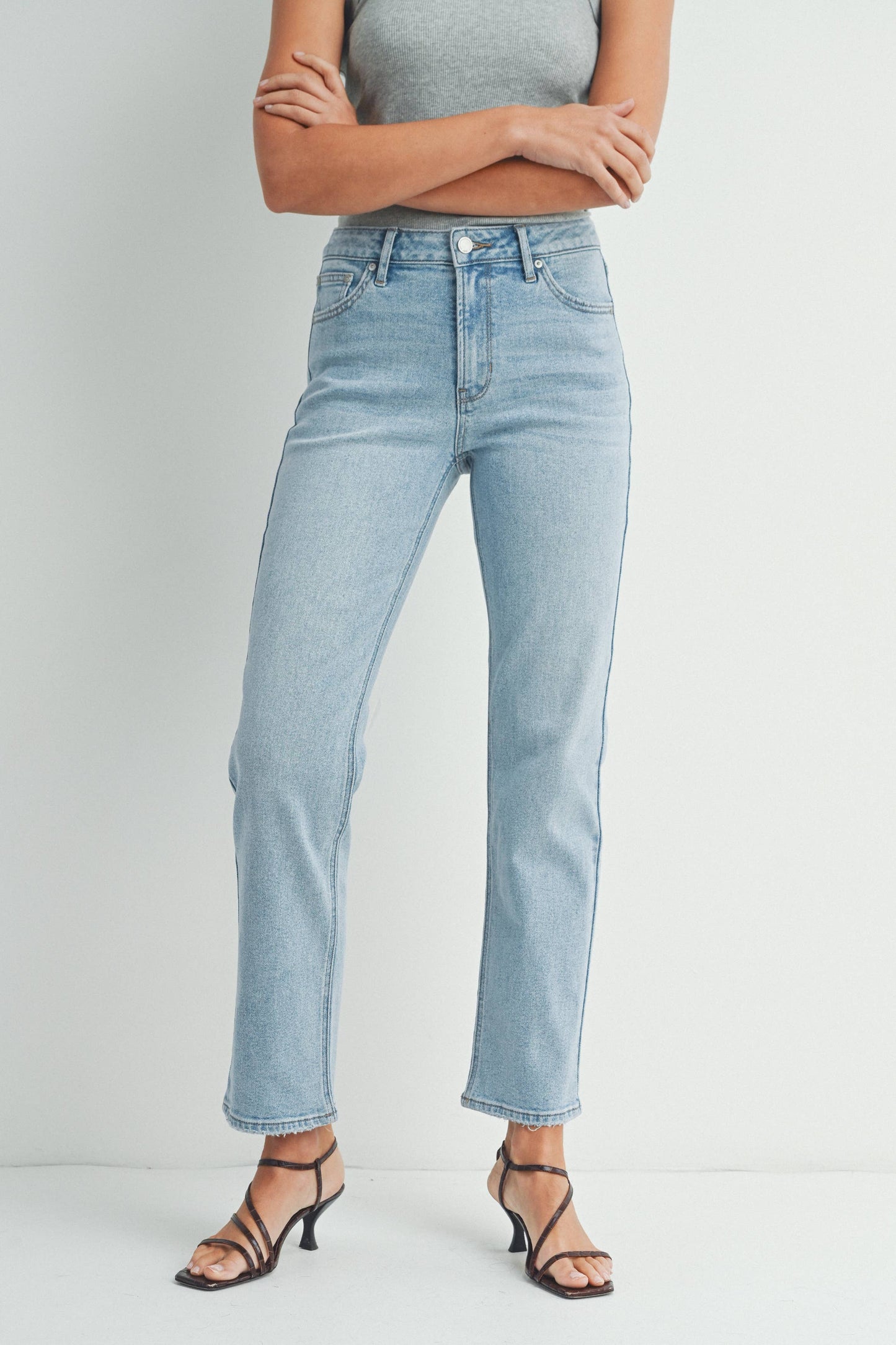 JBD Light Clean Stretch Straight Jeans