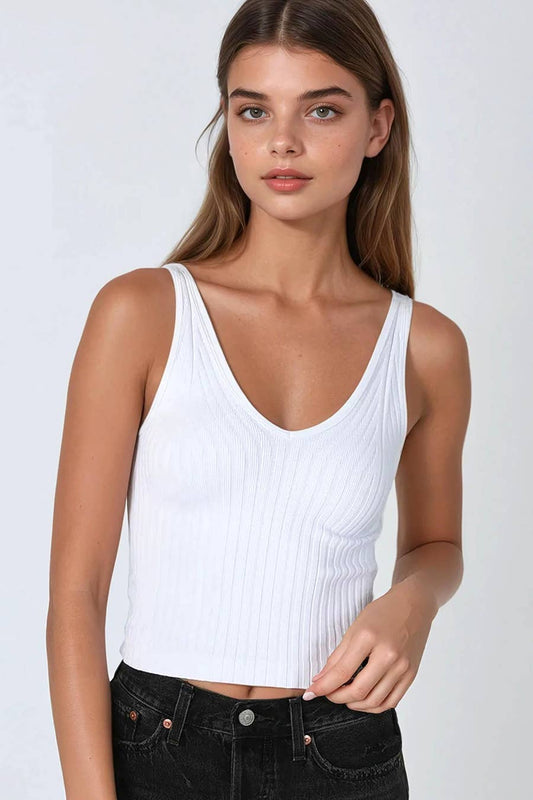 The Classic Wide Ribbed Tank Top