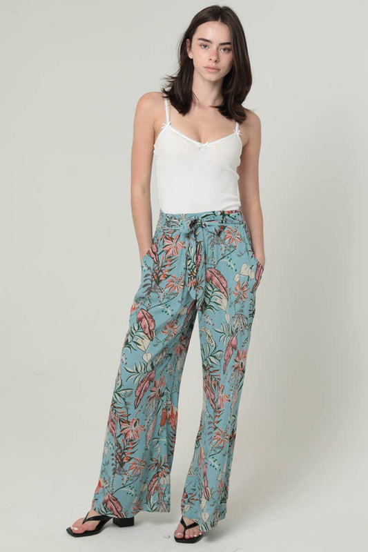 Gracie Tropical Wide Leg Pants