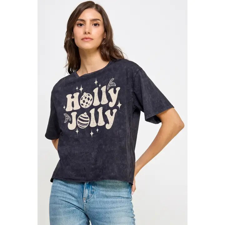 Holly Jolly Christmas Graphic Tee