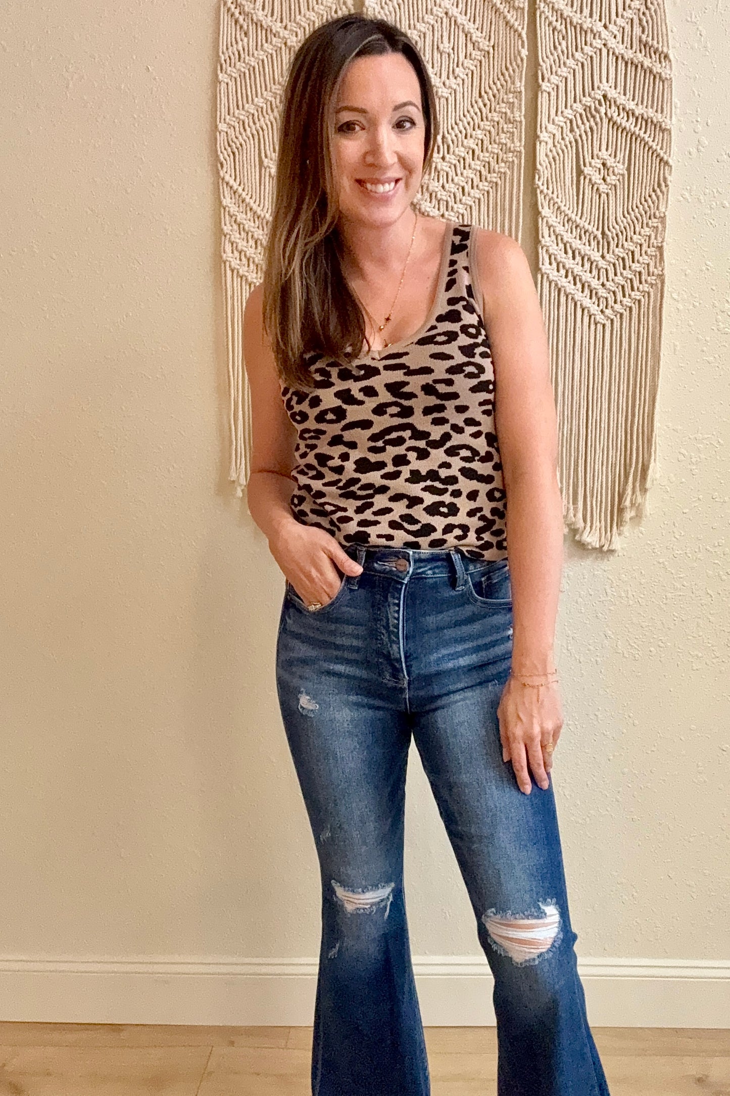 Alessia Leopard Print Tank Top