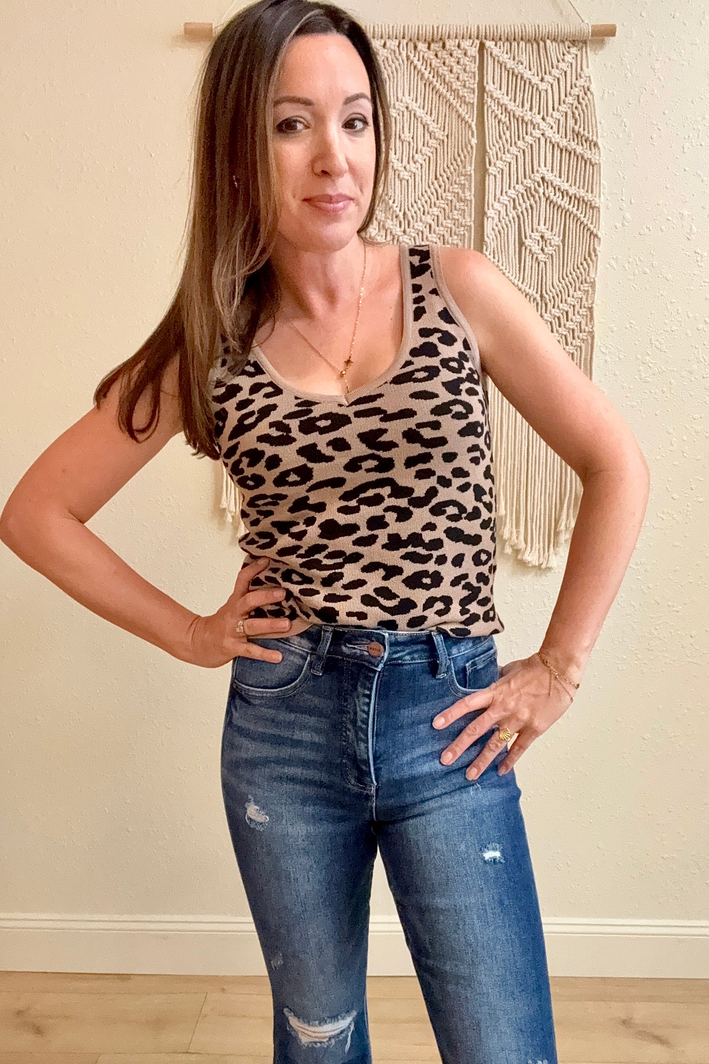 Alessia Leopard Print Tank Top