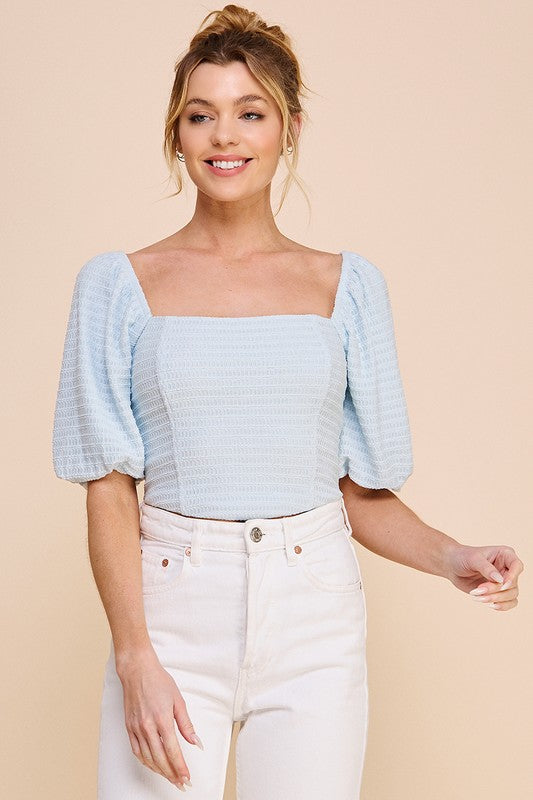 Sophie Puff Sleeve Corset Top