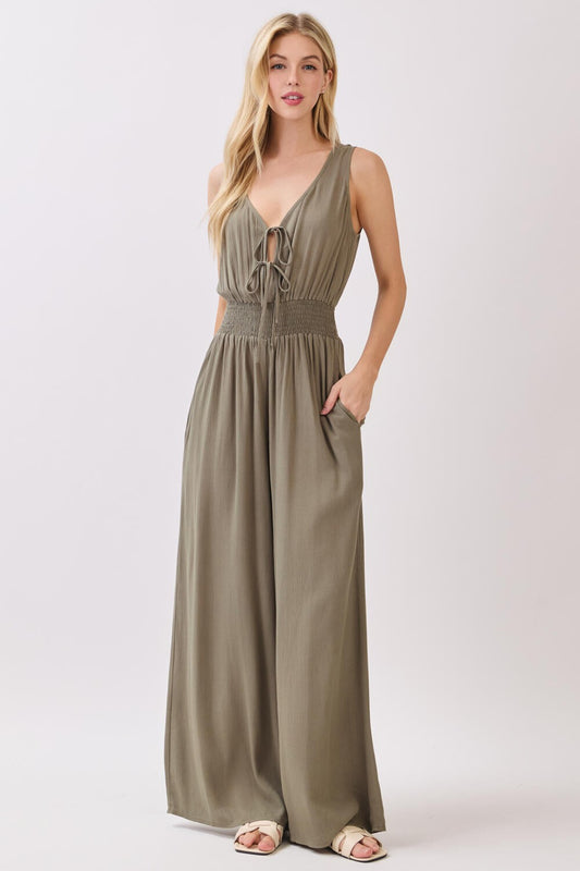 Aurelia Front Tie Jumpsuit