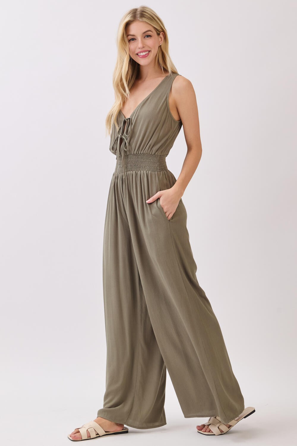 Aurelia Front Tie Jumpsuit