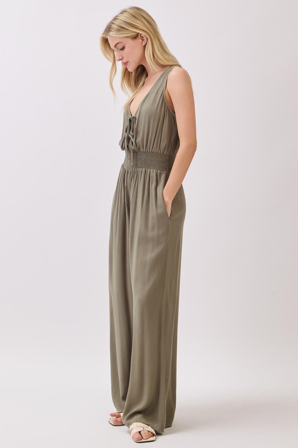 Aurelia Front Tie Jumpsuit