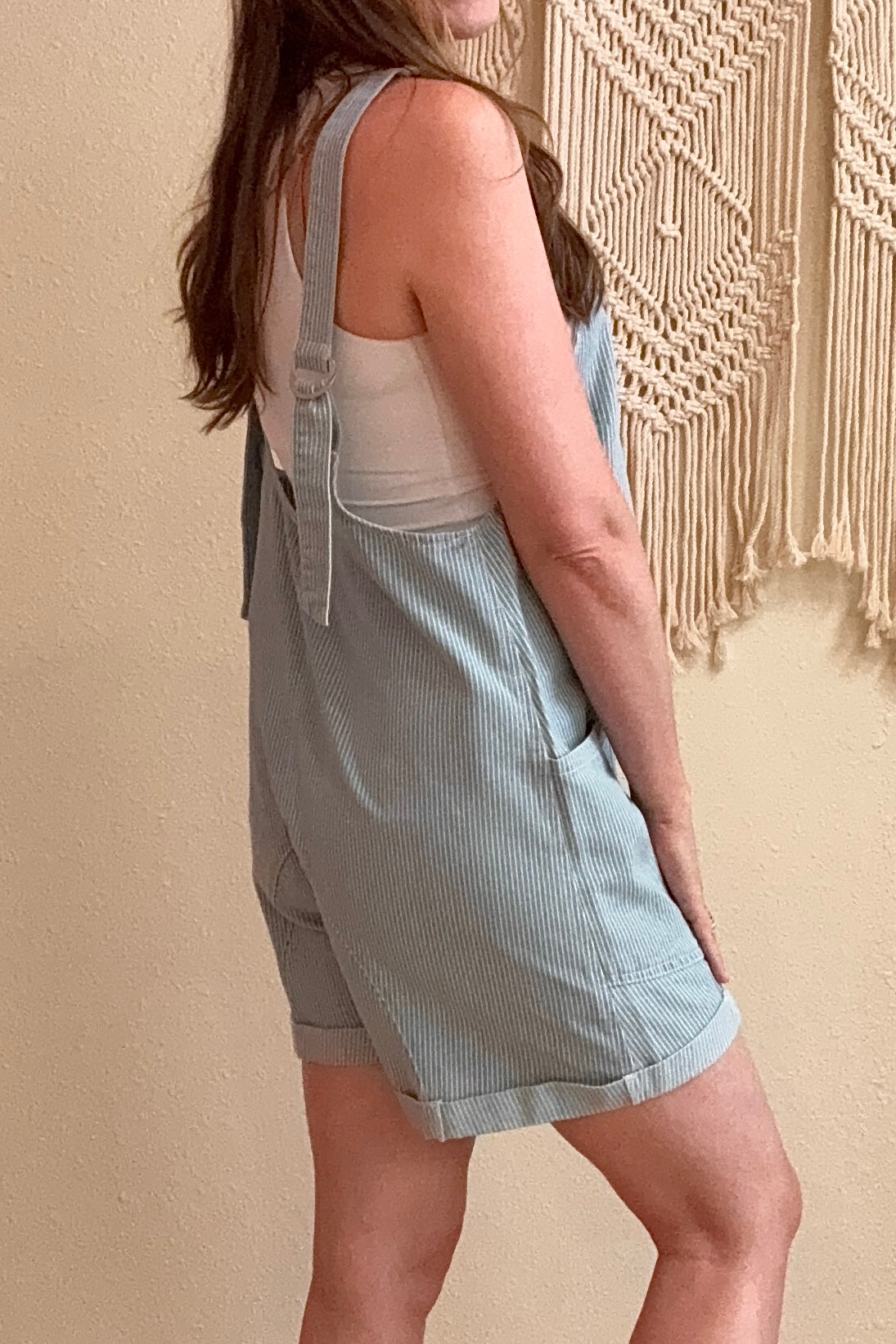 Allison Denim Stripe Romper