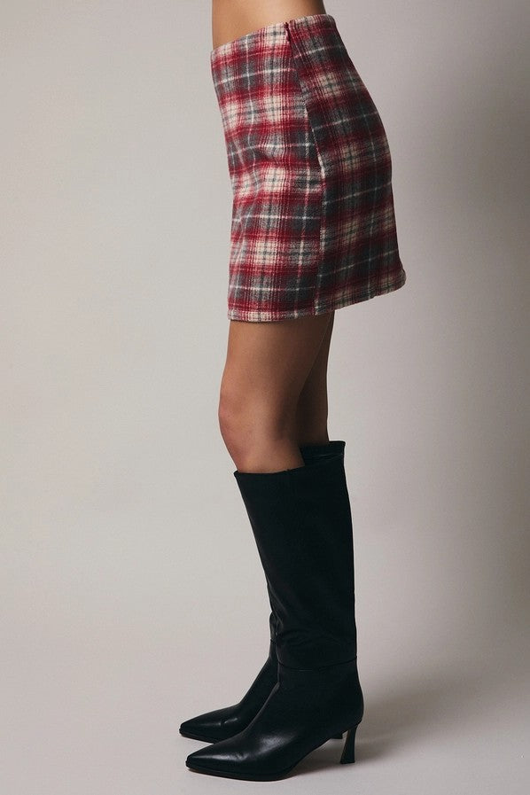 Willow Plaid Mini Skirt