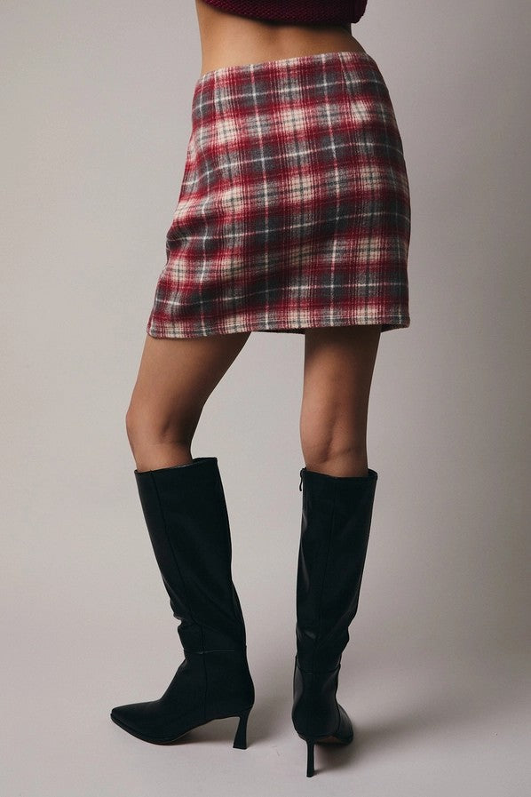 Willow Plaid Mini Skirt