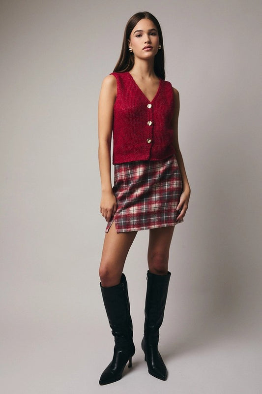 Willow Plaid Mini Skirt