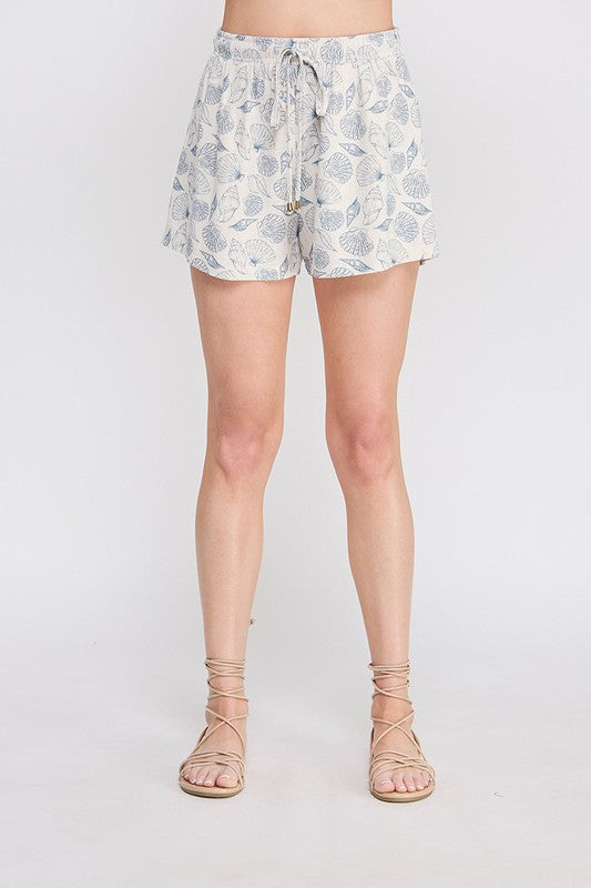 Seashell Printed Shorts