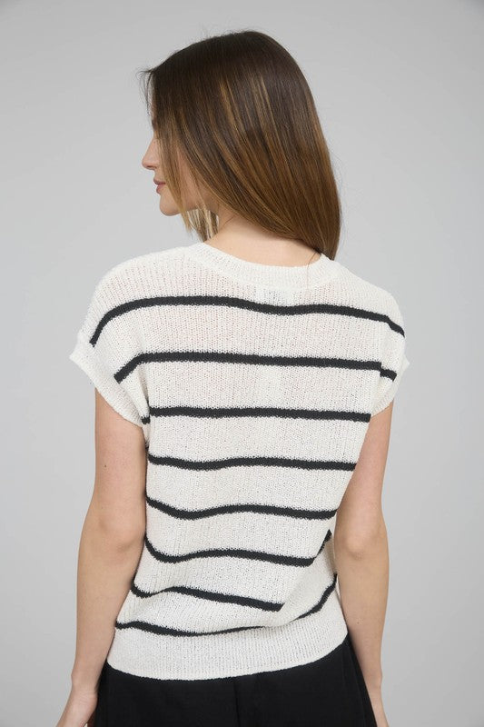 Avery Stripe Knit Top
