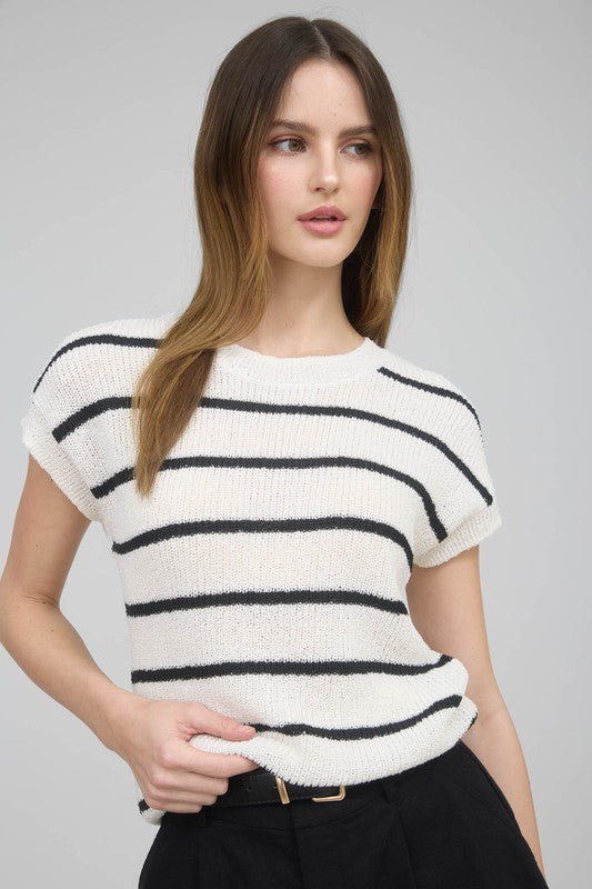 Avery Stripe Knit Top