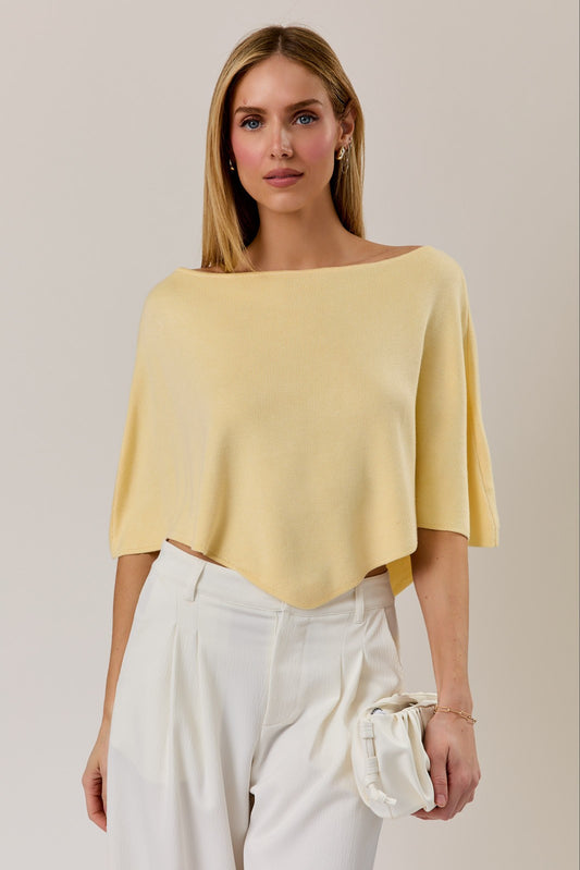 Caitlin Poncho Knit Top